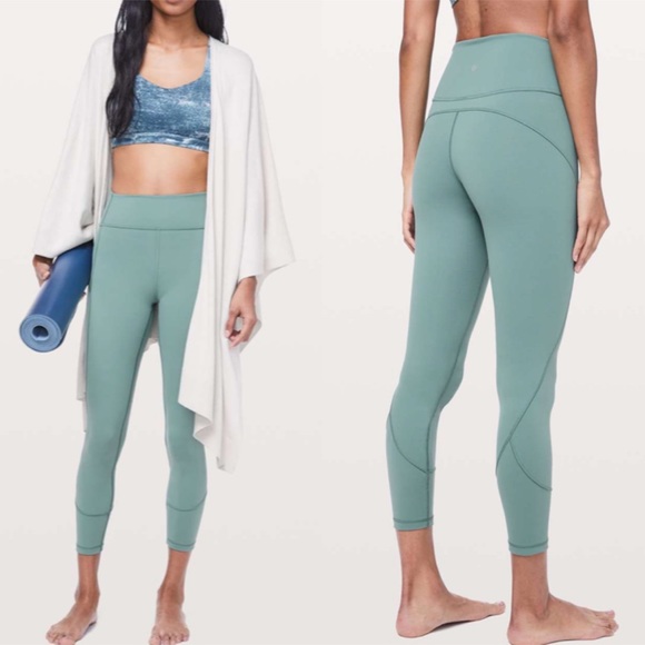 lululemon athletica Pants - Lululemon In Movement 7/8 Tight*Everlux 25"-Frosted Pine